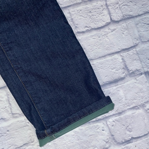 LL Bean Classic Fit Fleece Lined Jeans Size 8 (Tall) - Picture 3 of 5